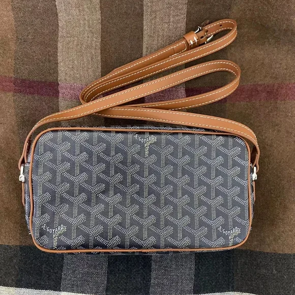 Goyard | Bags | Goyard Capvert Pm Bag Black Tan | Poshmark